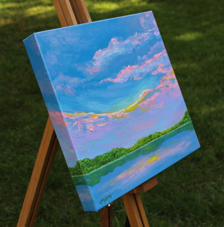 Original Abstract Landscape Painting by Vanessa Sharp Multon