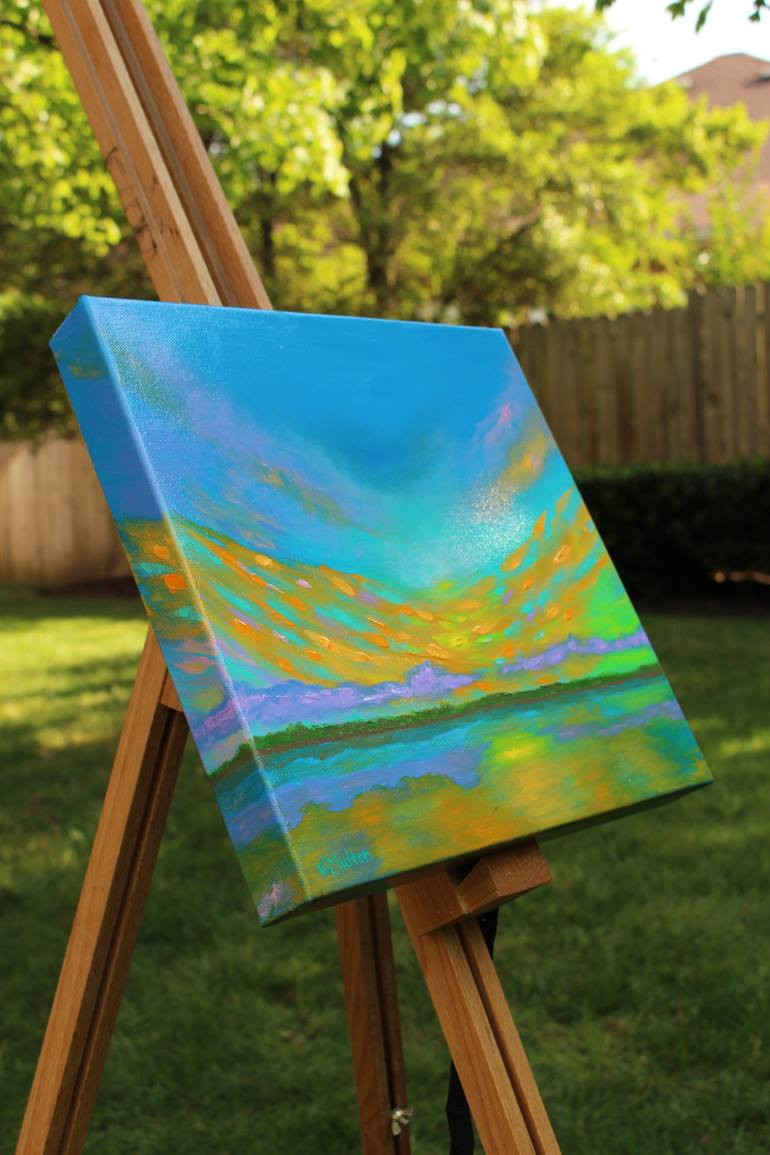 Original Abstract Landscape Painting by Vanessa Sharp Multon