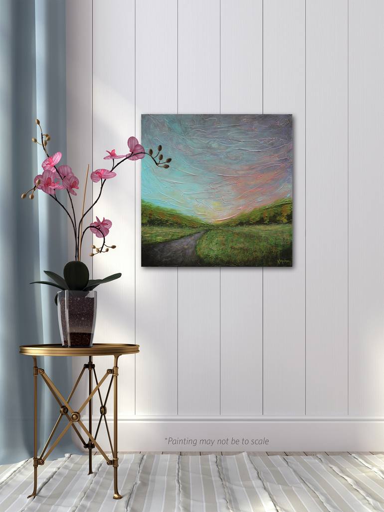 Original Expressionism Landscape Painting by Vanessa Sharp Multon