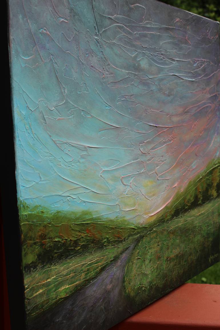 Original Expressionism Landscape Painting by Vanessa Sharp Multon