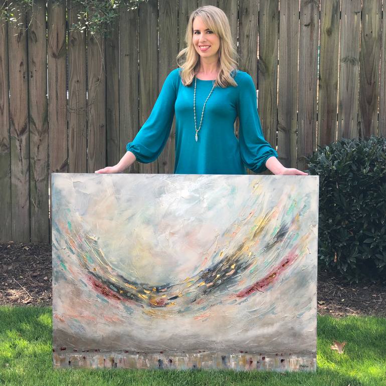 Original Abstract Expressionism Abstract Painting by Vanessa Sharp Multon