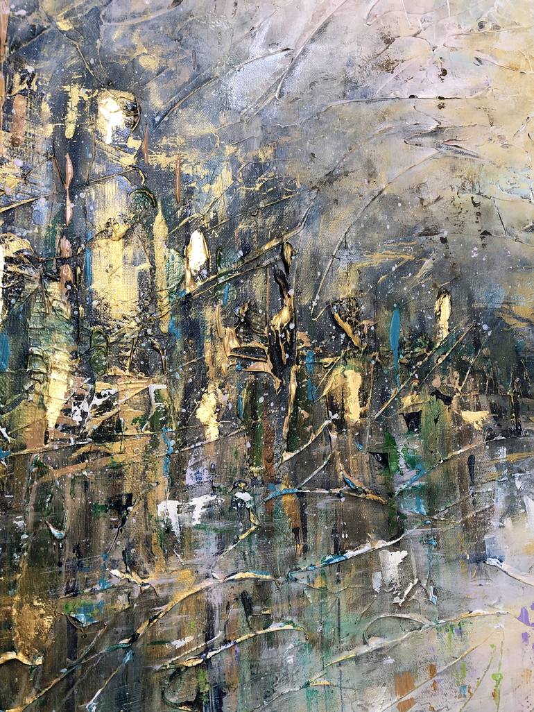 Original Abstract Expressionism Abstract Painting by Vanessa Sharp Multon