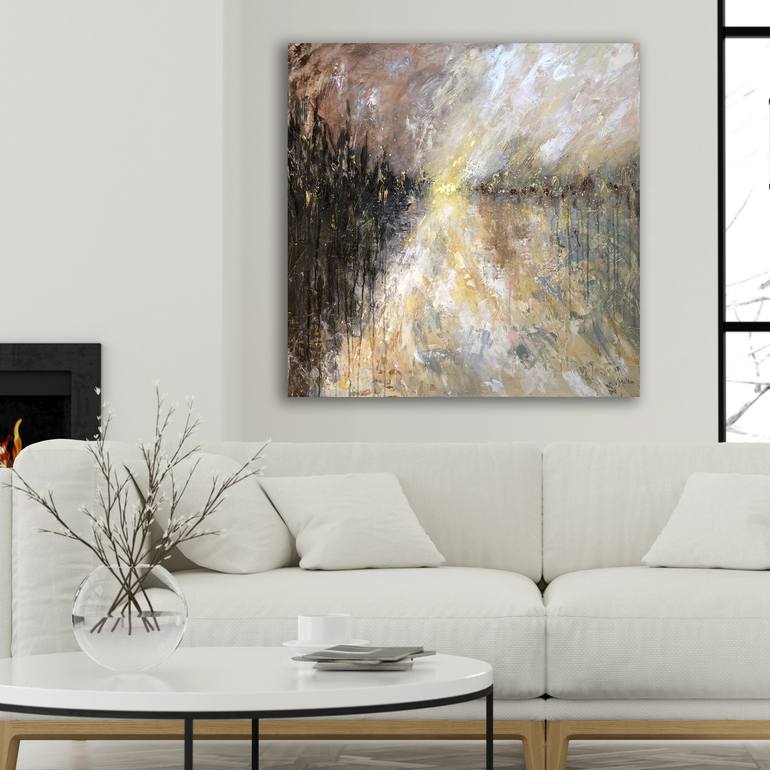 Original Abstract Expressionism Abstract Painting by Vanessa Sharp Multon