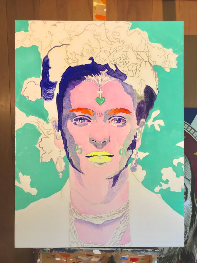Original Pop Art Pop Culture/Celebrity Painting by Perry Milou