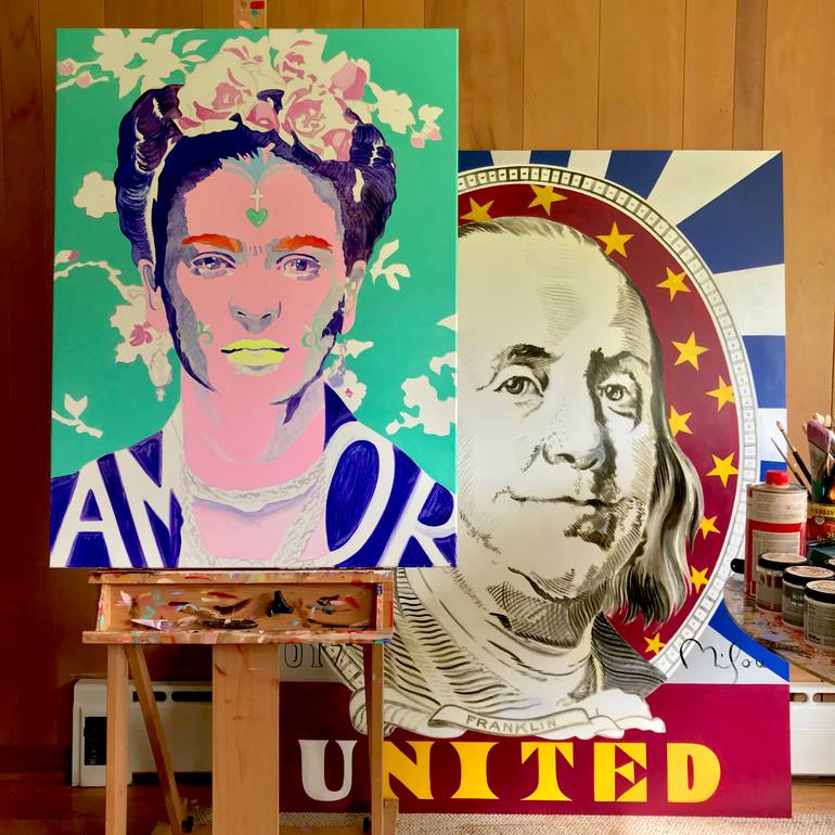 Original Pop Art Pop Culture/Celebrity Painting by Perry Milou