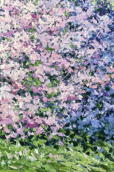 Original Abstract Floral Painting by Yulia Shautsukova
