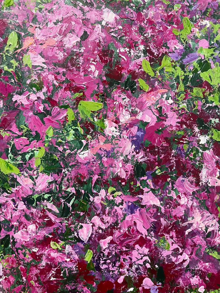 Original Abstract Floral Painting by Yulia Shautsukova