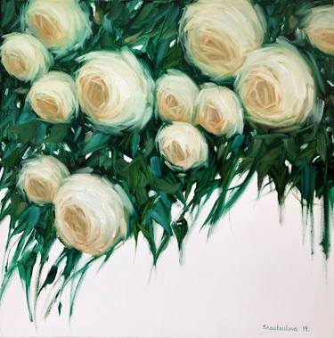 Print of Abstract Floral Paintings by Yulia Shautsukova