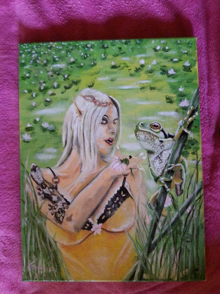 Original Figurative Fantasy Painting by Judit Szalanczi
