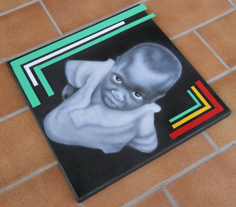 Original Portraiture Children Painting by Michele D'Amico