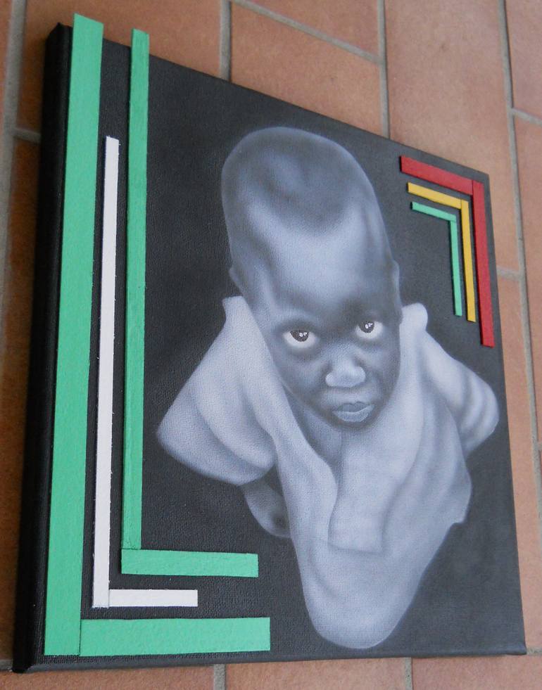 Original Portraiture Children Painting by Michele D'Amico