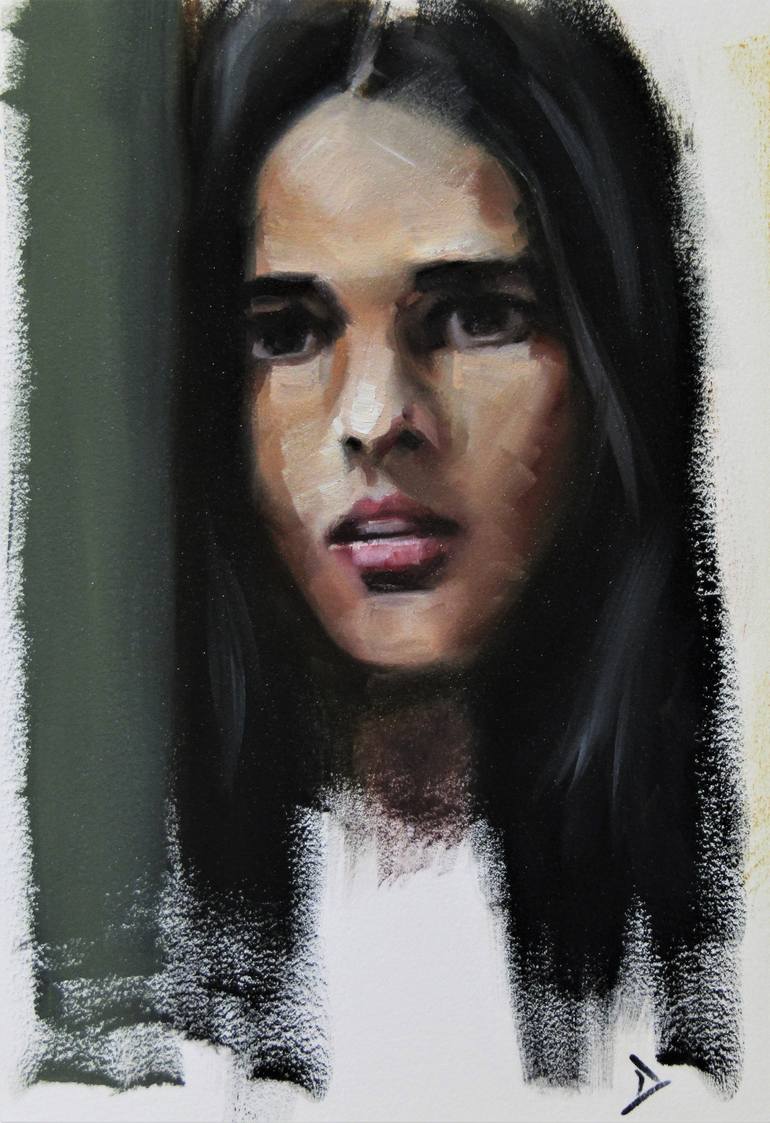 Ali MacGraw Painting by Diego Scolari | Saatchi Art