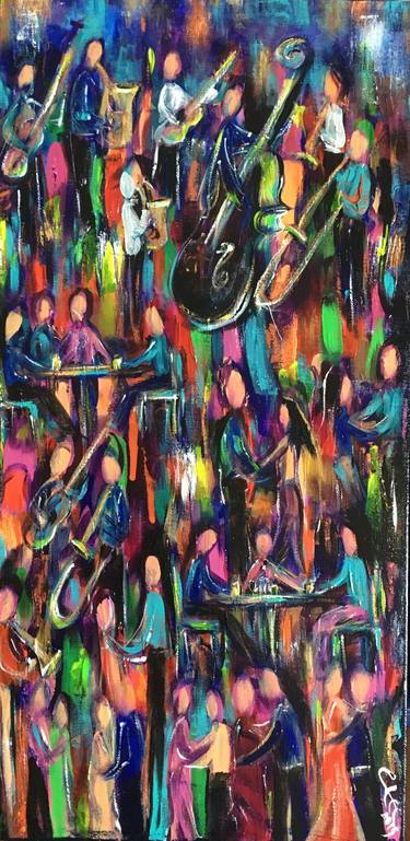 Print of Abstract Music Paintings by Cindy Lee Loranger
