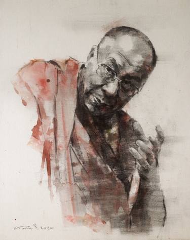 Original Figurative Portrait Paintings by Kan Srijira