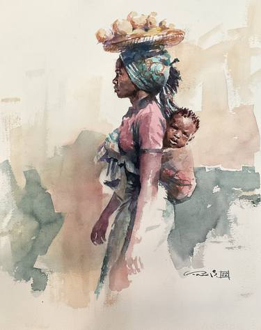 Original People Paintings by Kan Srijira