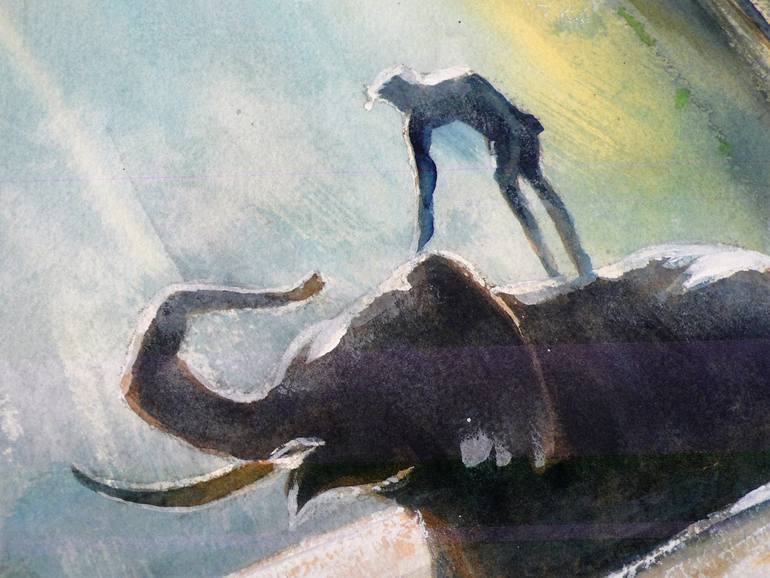 Original Conceptual Animal Painting by Kan Srijira