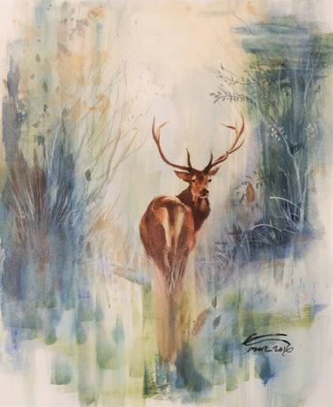 Print of Animal Paintings by Kan Srijira