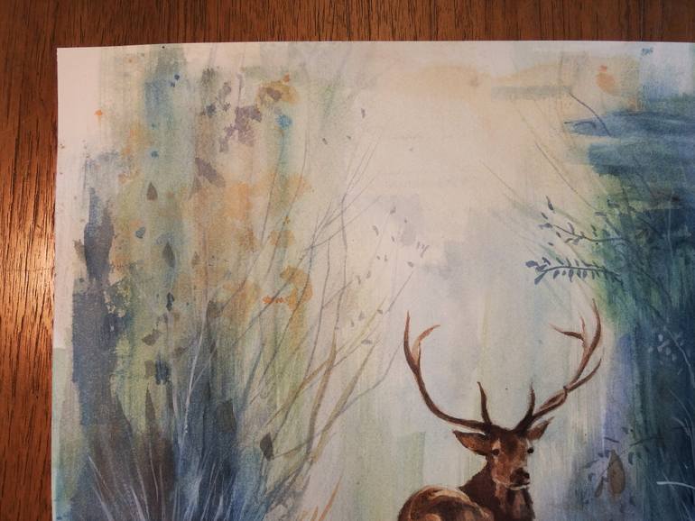 Original Realism Animal Painting by Kan Srijira