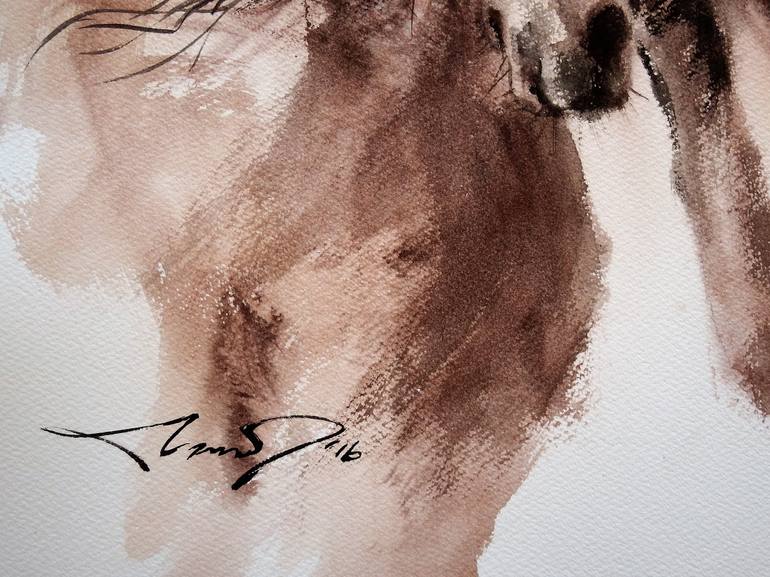 Original Other Horse Painting by Kan Srijira