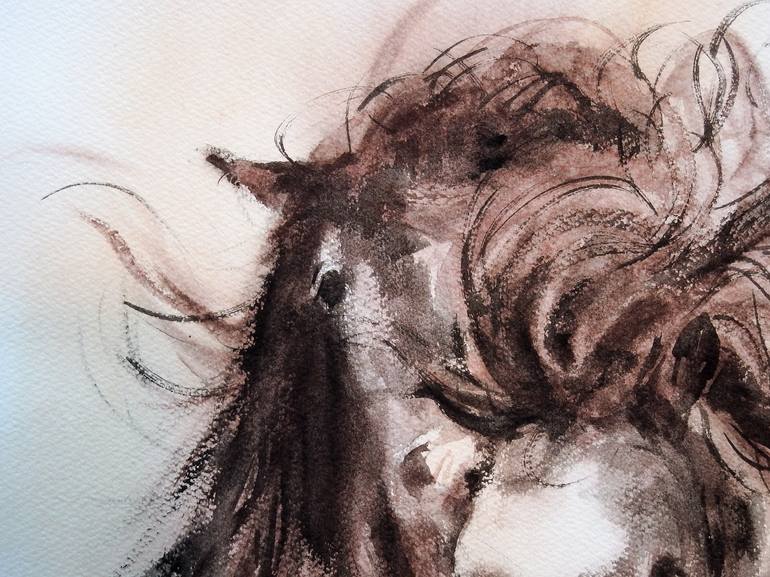 Original Other Horse Painting by Kan Srijira