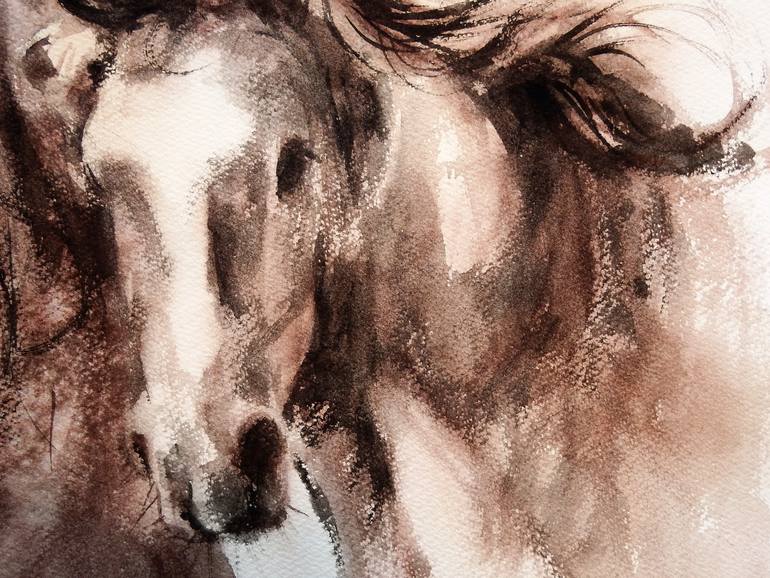 Original Other Horse Painting by Kan Srijira