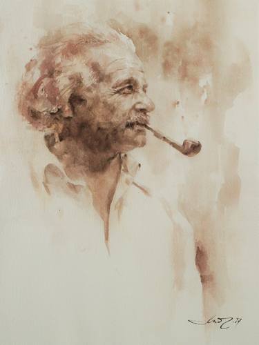 Print of Fine Art Celebrity Paintings by Kan Srijira