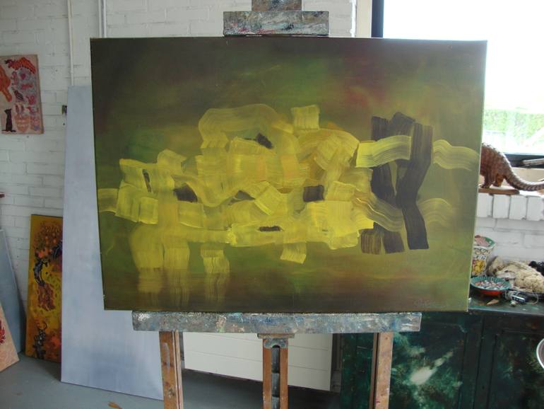 Original Modernism Abstract Painting by Thea Peters