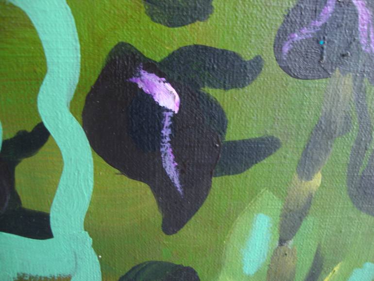 Original Abstract Expressionism Botanic Painting by Thea Peters