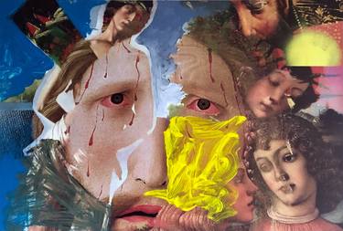 Original Surrealism Religion Collage by Heribert Heere