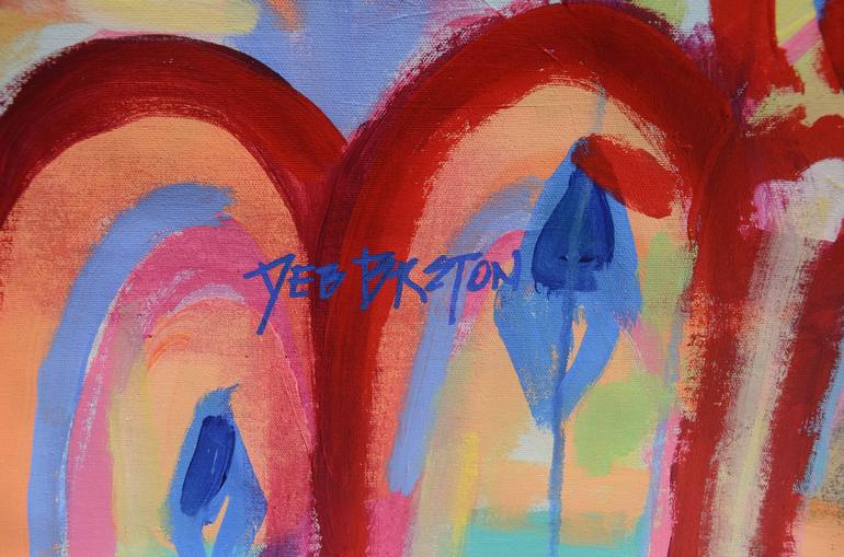 Original Abstract Expressionism Abstract Painting by Deb Breton