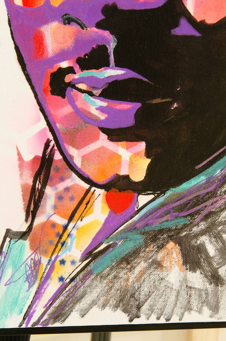 Original Expressionism Pop Culture/Celebrity Painting by Deb Breton