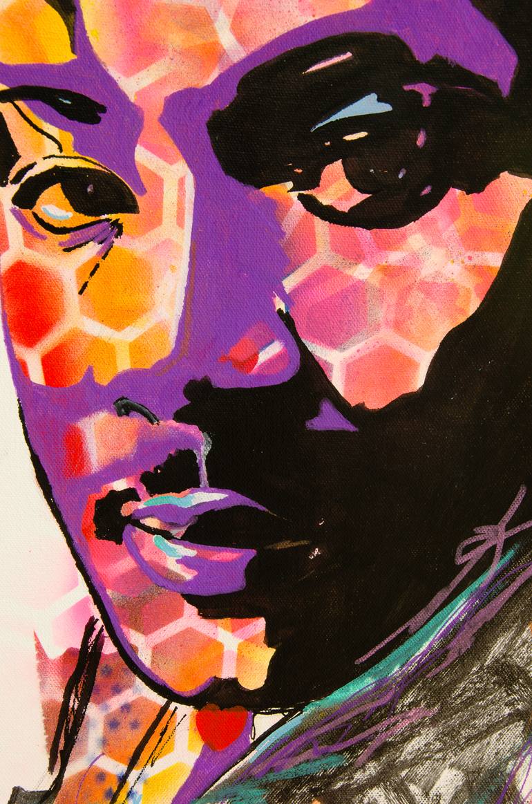 Original Expressionism Pop Culture/Celebrity Painting by Deb Breton