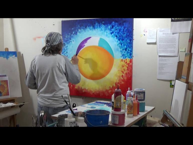 Original Abstract Nature Painting by Deb Breton