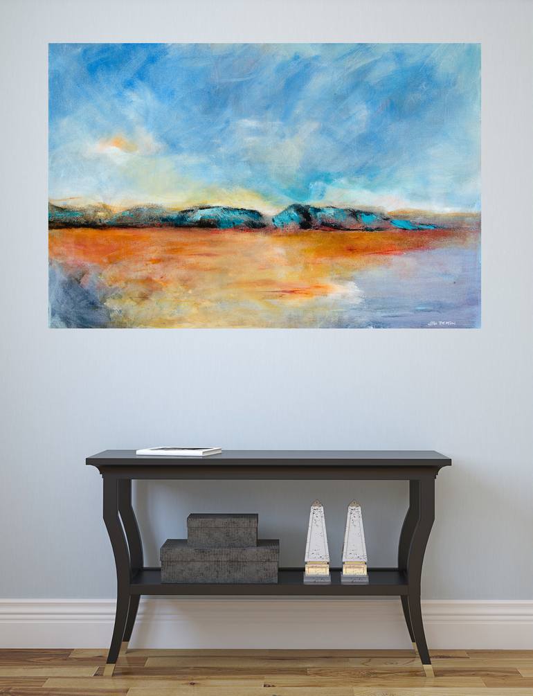 Original Abstract Seascape Painting by Deb Breton