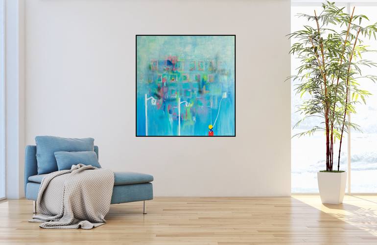 Original Impressionism Abstract Painting by Deb Breton