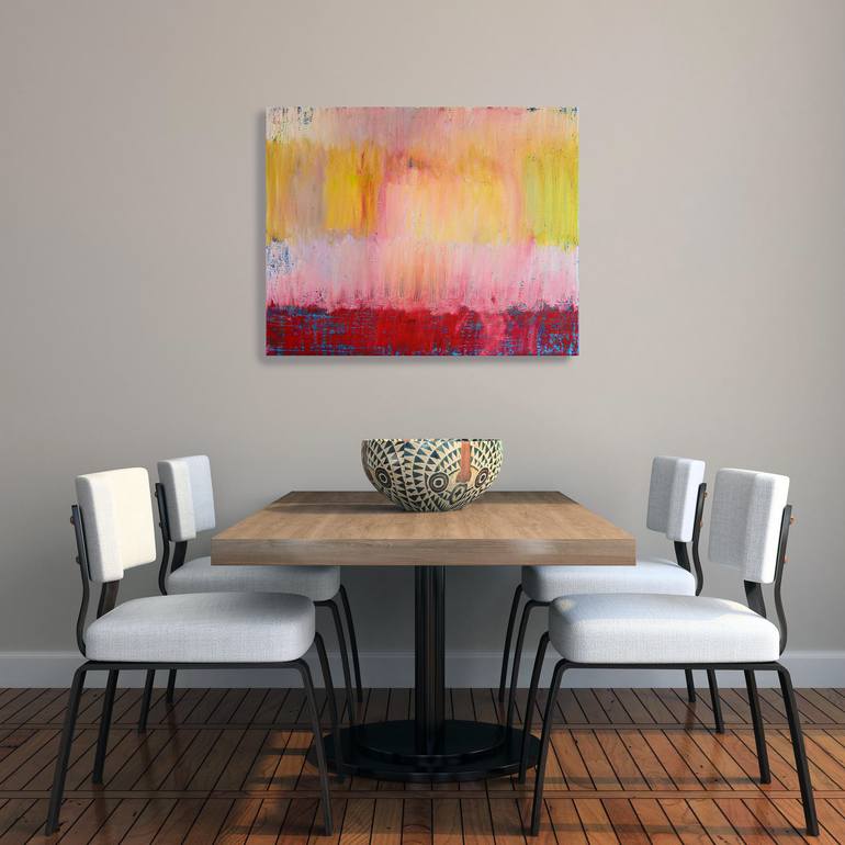 Original Abstract Geometric Painting by Deb Breton