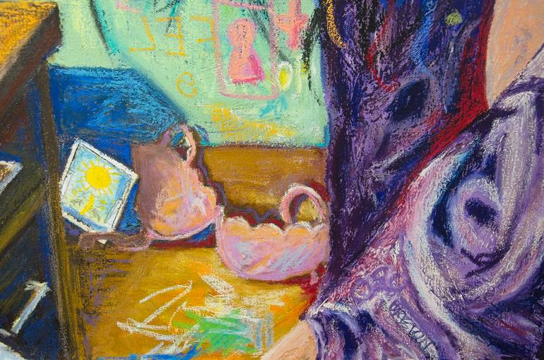 Original Abstract Expressionism Love Painting by Deb Breton