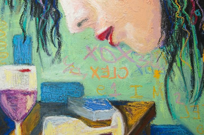 Original Abstract Expressionism Love Painting by Deb Breton