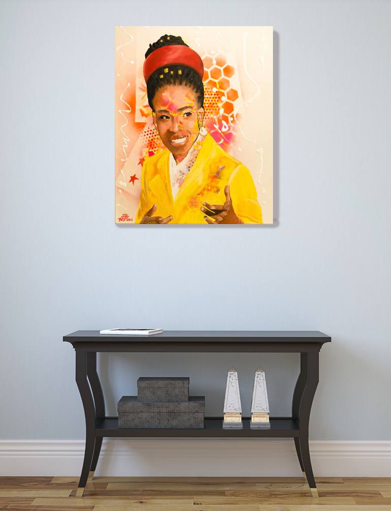 Original Documentary People Painting by Deb Breton