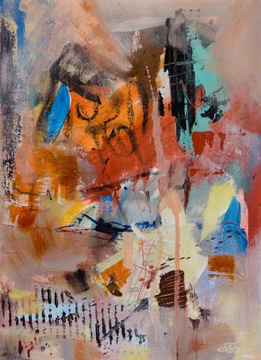 Original Abstract Expressionism Abstract Paintings by Deb Breton