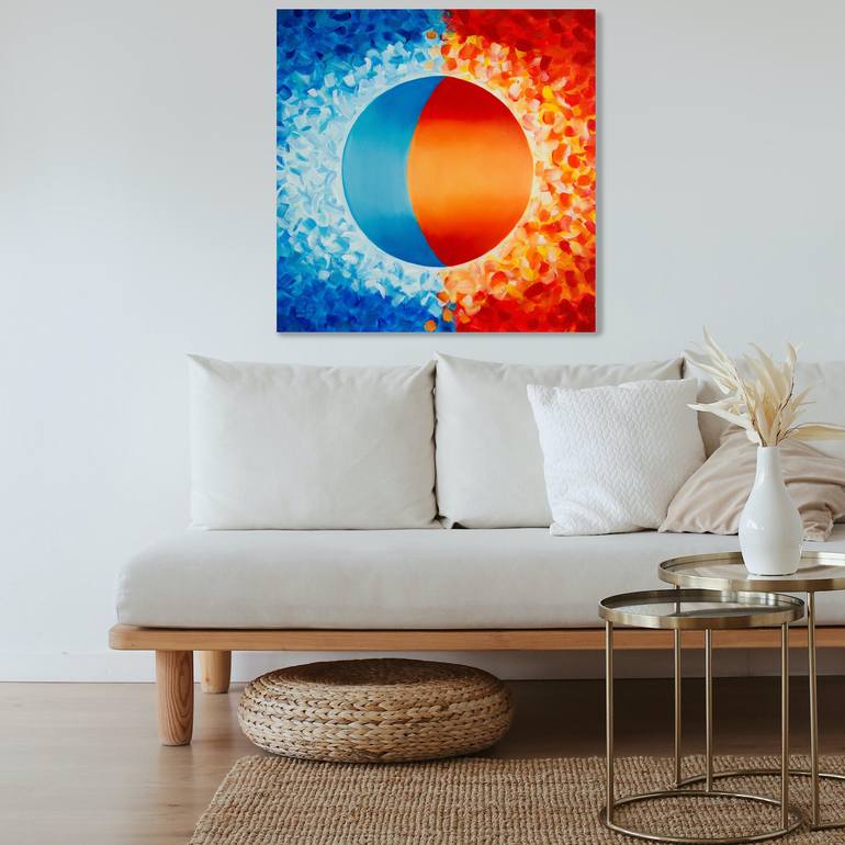 Original Abstract Outer Space Painting by Deb Breton