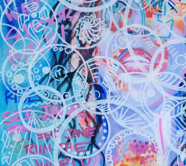 Original Abstract Expressionism Pop Culture/Celebrity Painting by Deb Breton