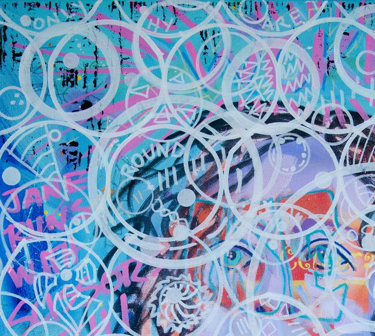 Original Abstract Expressionism Pop Culture/Celebrity Painting by Deb Breton