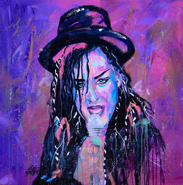 Boy George Culture Club 80 S Music Gay Icon Painting By Deb   7622081 JZIWPWUL 7 