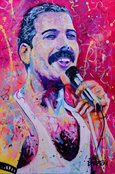 Freddie Mercury - 80s Music Icon - LGBTQ - Gone too Soon - thumb