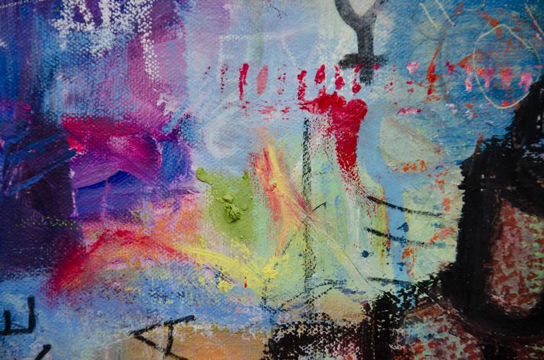 Original Abstract Expressionism Abstract Painting by Deb Breton