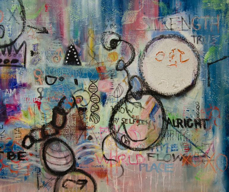 Original Abstract Expressionism Abstract Painting by Deb Breton