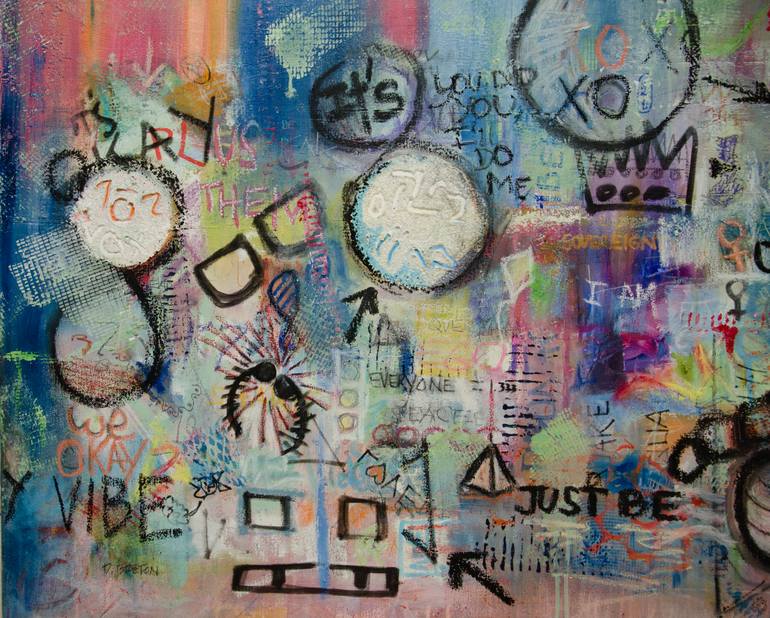 Original Abstract Expressionism Abstract Painting by Deb Breton