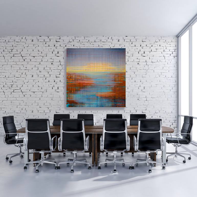 Original Abstract Landscape Painting by Deb Breton