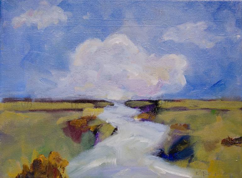 Original Minimalism Landscape Painting by Deb Breton